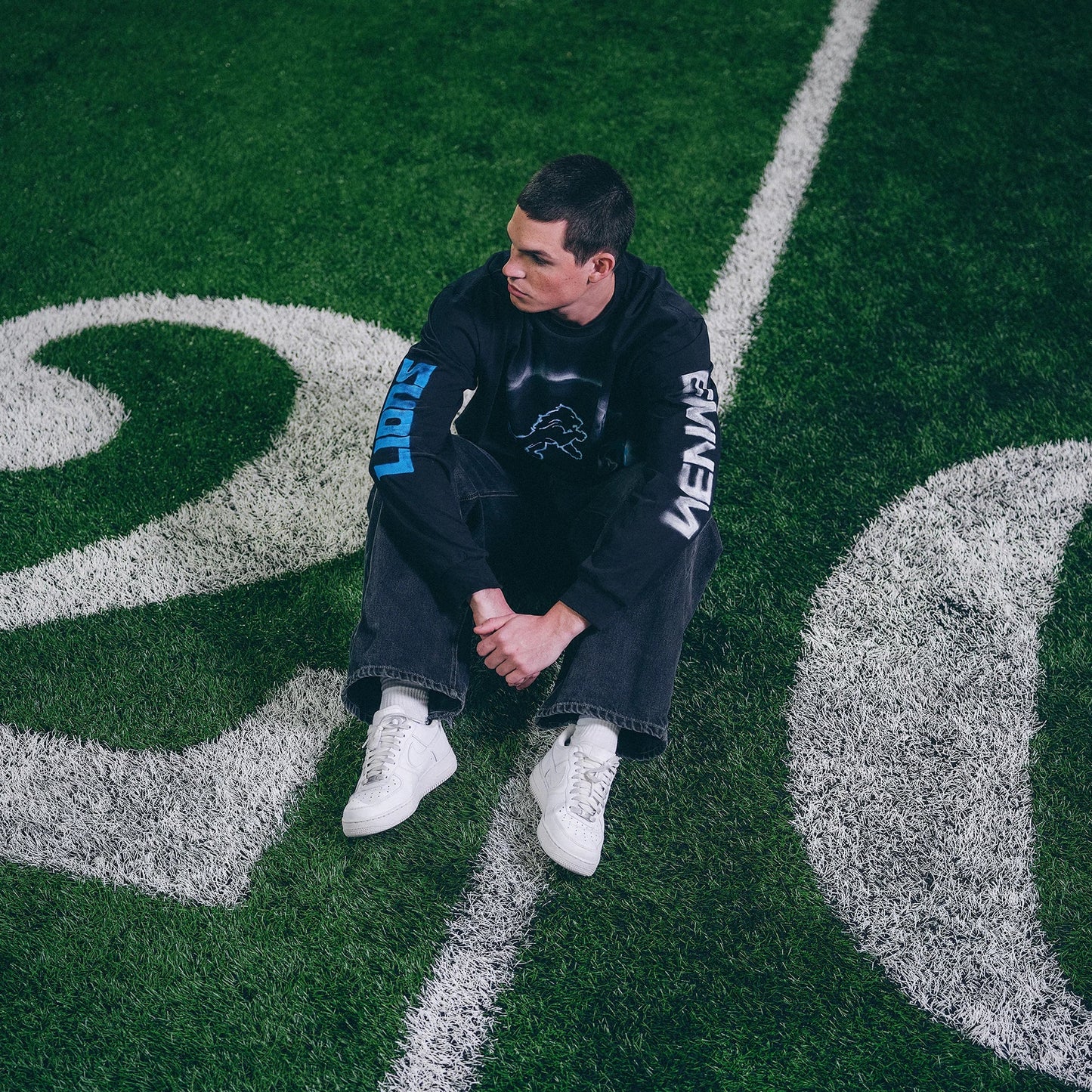 Eminem x Detroit Lions Silhouette Longsleeve Eminem Official Limited Merch