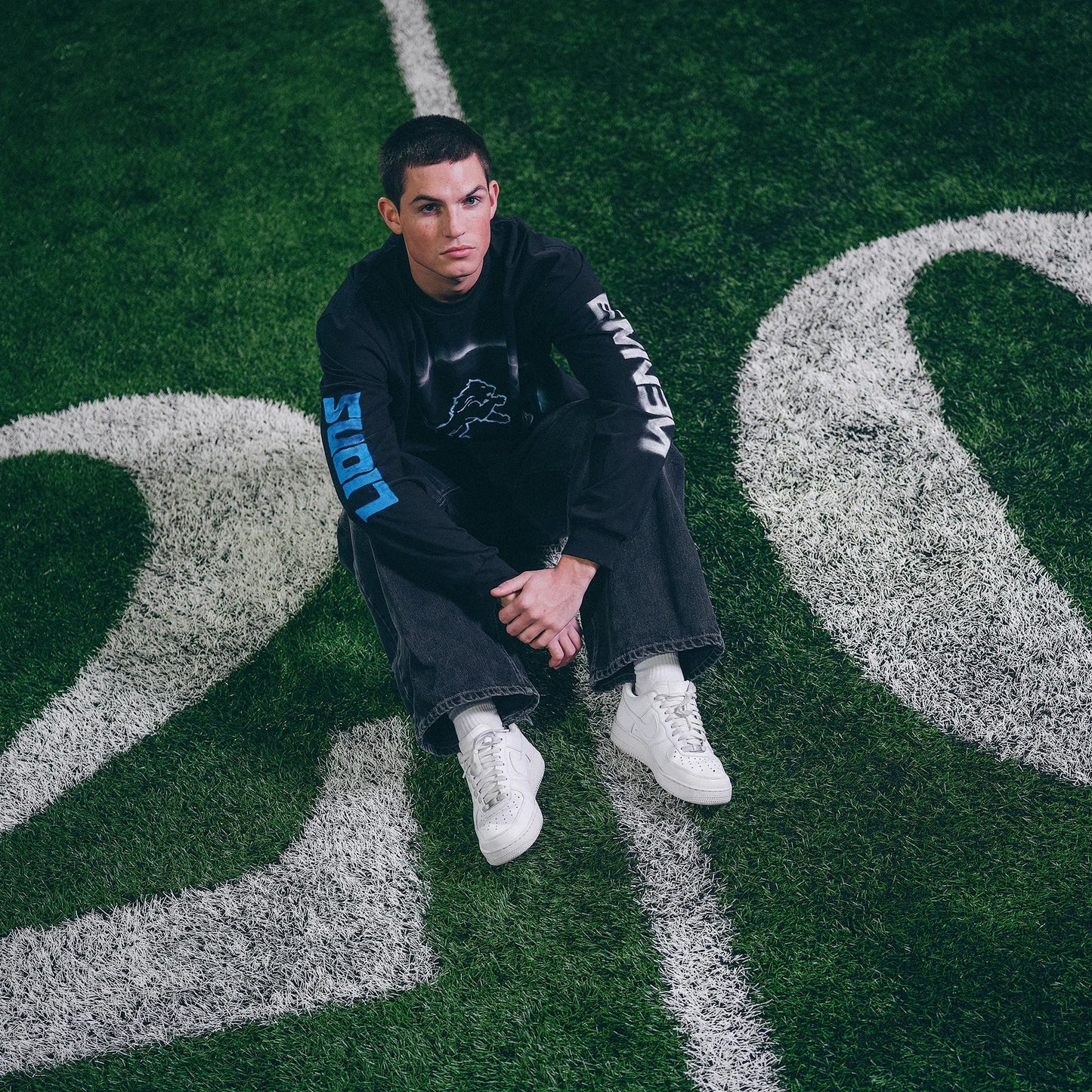 Eminem x Detroit Lions Silhouette Longsleeve Eminem Official Limited Merch