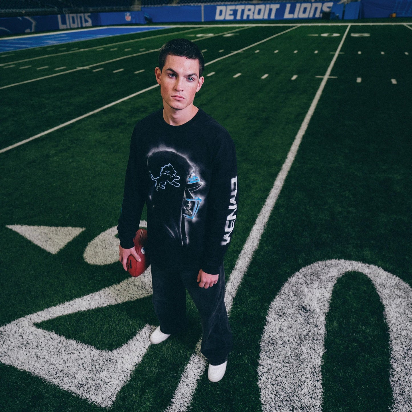 Eminem x Detroit Lions Silhouette Longsleeve Eminem Official Limited Merch