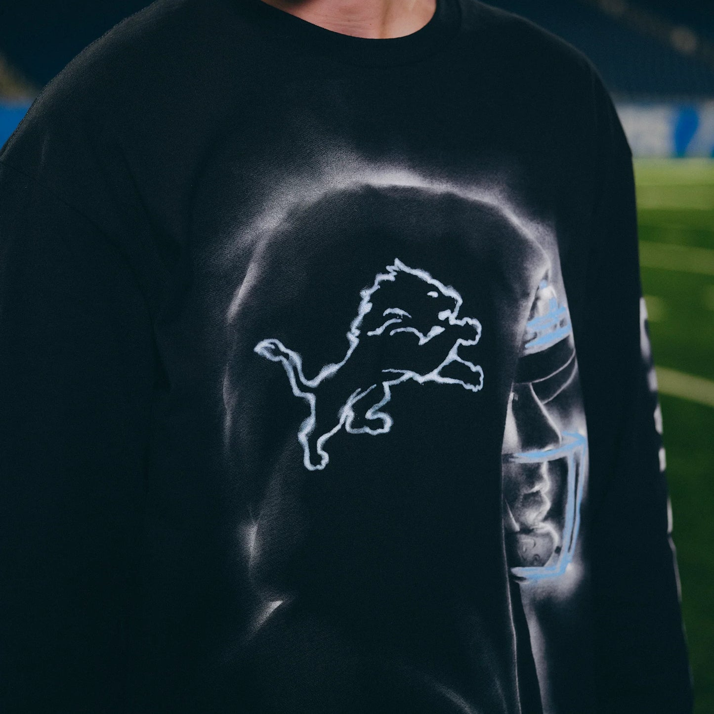 Eminem x Detroit Lions Silhouette Longsleeve Eminem Official Limited Merch