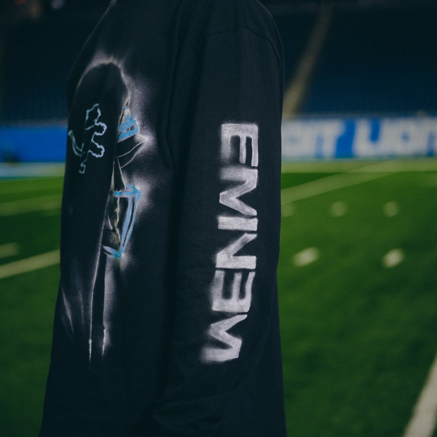 Eminem x Detroit Lions Silhouette Longsleeve Eminem Official Limited Merch