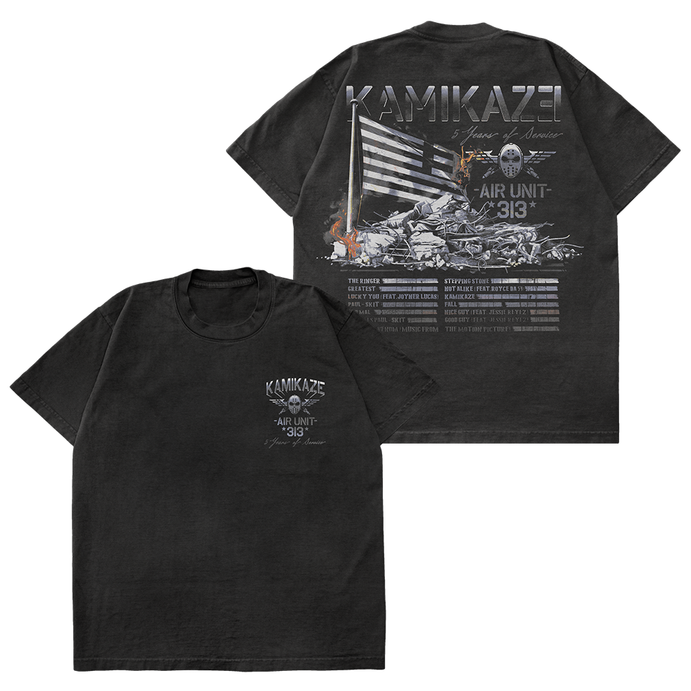 Kamikaze Flag T-Shirt Eminem Official Limited Merch