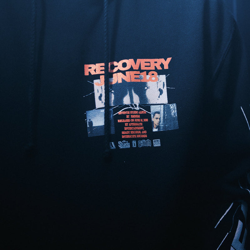 Recovery 15th Anniversary Collage Hoodie Eminem Official Limited Merch