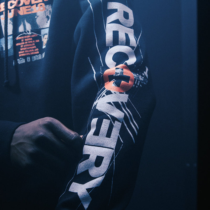 Recovery 15th Anniversary Collage Hoodie Eminem Official Limited Merch
