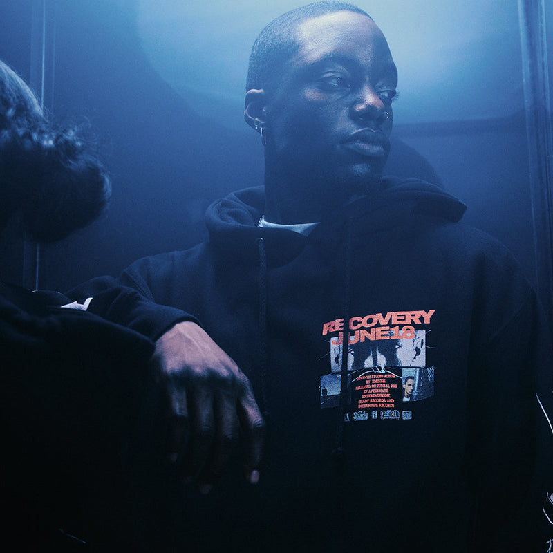 Recovery 15th Anniversary Collage Hoodie Eminem Official Limited Merch