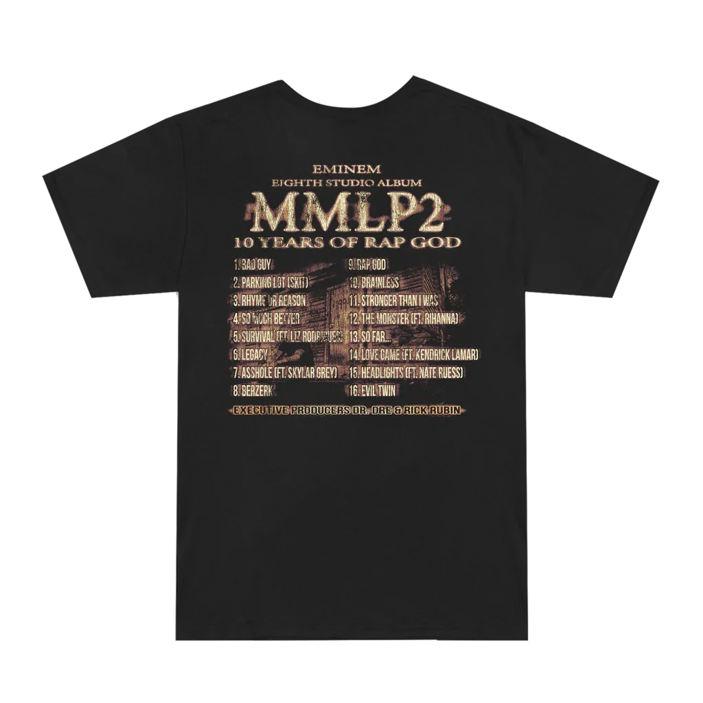 MMLP2 Horns T-Shirt Eminem Official Limited Merch