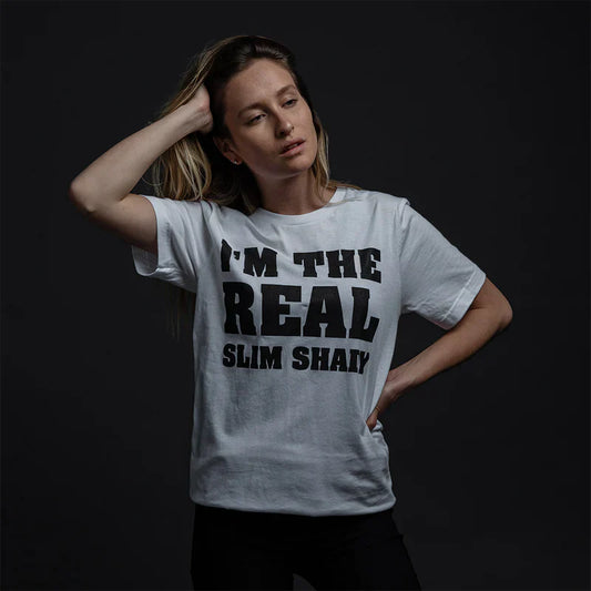 "I'm The Real Slim Shady" White T-Shirt