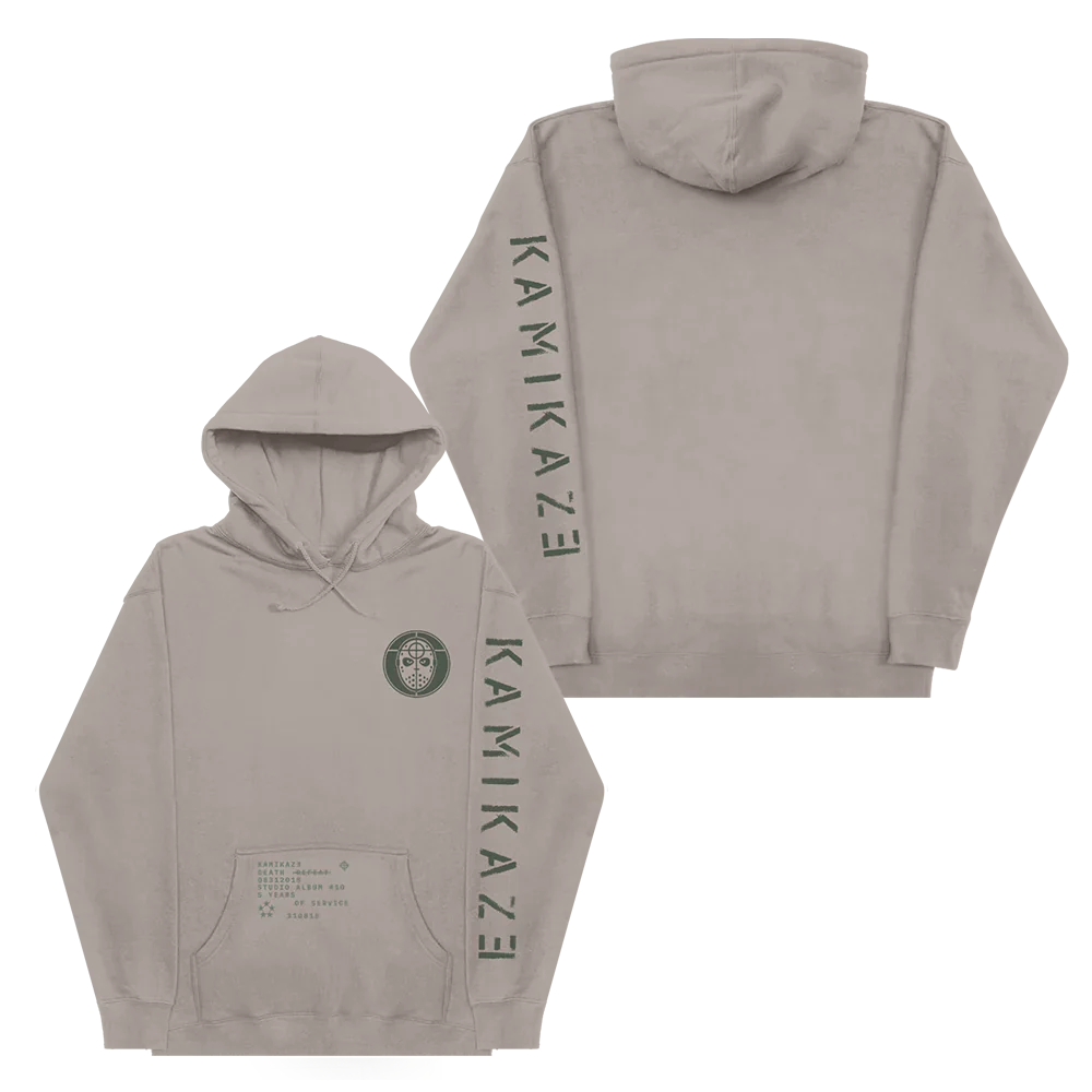 Kamikaze Mask Hoodie (Grey) Eminem Official Limited Merch