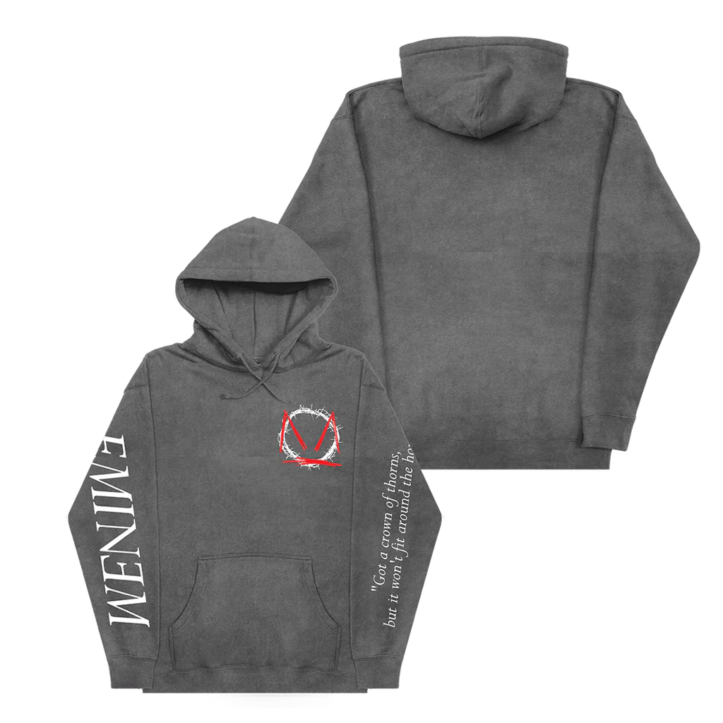 MTBMB Lyric Hoodie (Grey Pigment Dye) Eminem Official Limited Merch