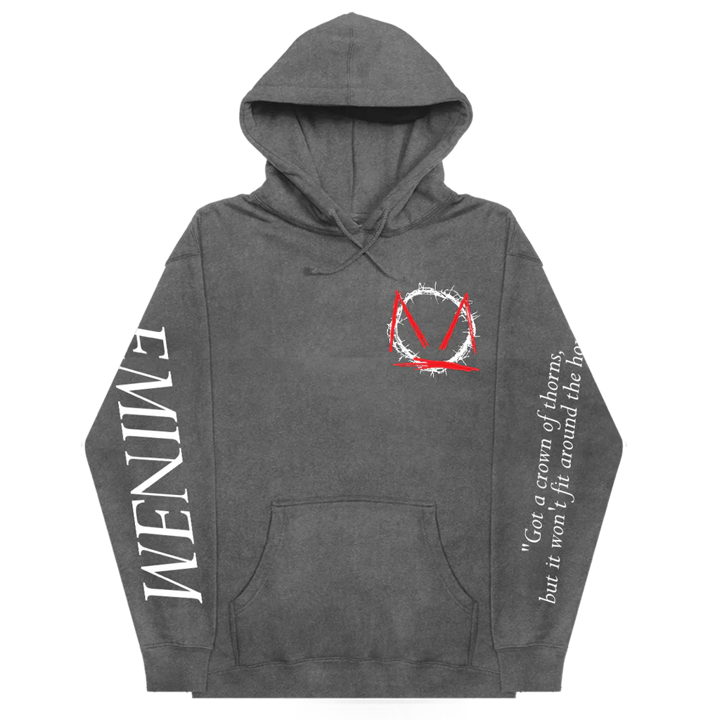 MTBMB Lyric Hoodie (Grey Pigment Dye) Eminem Official Limited Merch