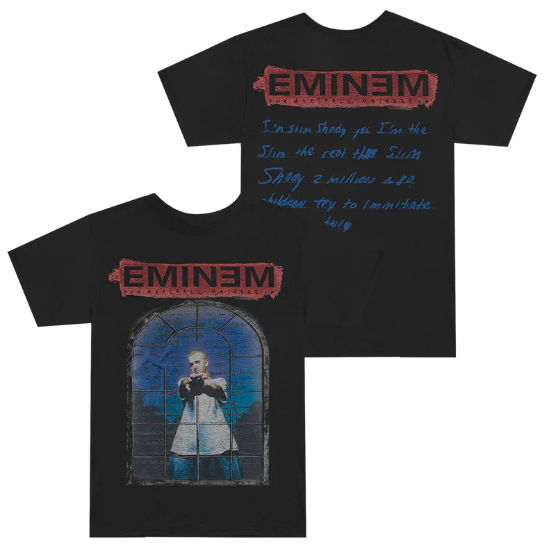 MMLP25 Window T-Shirt (Black) Eminem Official Limited Merch