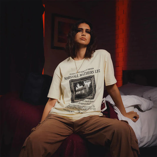MMLP2 Album T-Shirt (Cream) Eminem Official Limited Merch