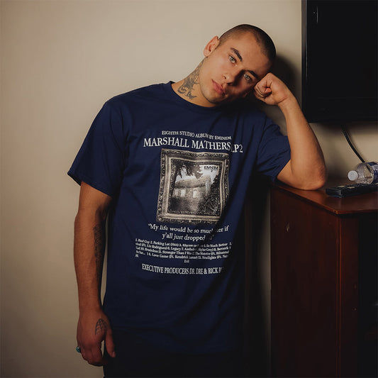 MMLP2 Album T-Shirt (Navy) Eminem Official Limited Merch