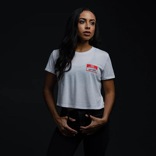 Hi! My Name Is Cropped T-shirt