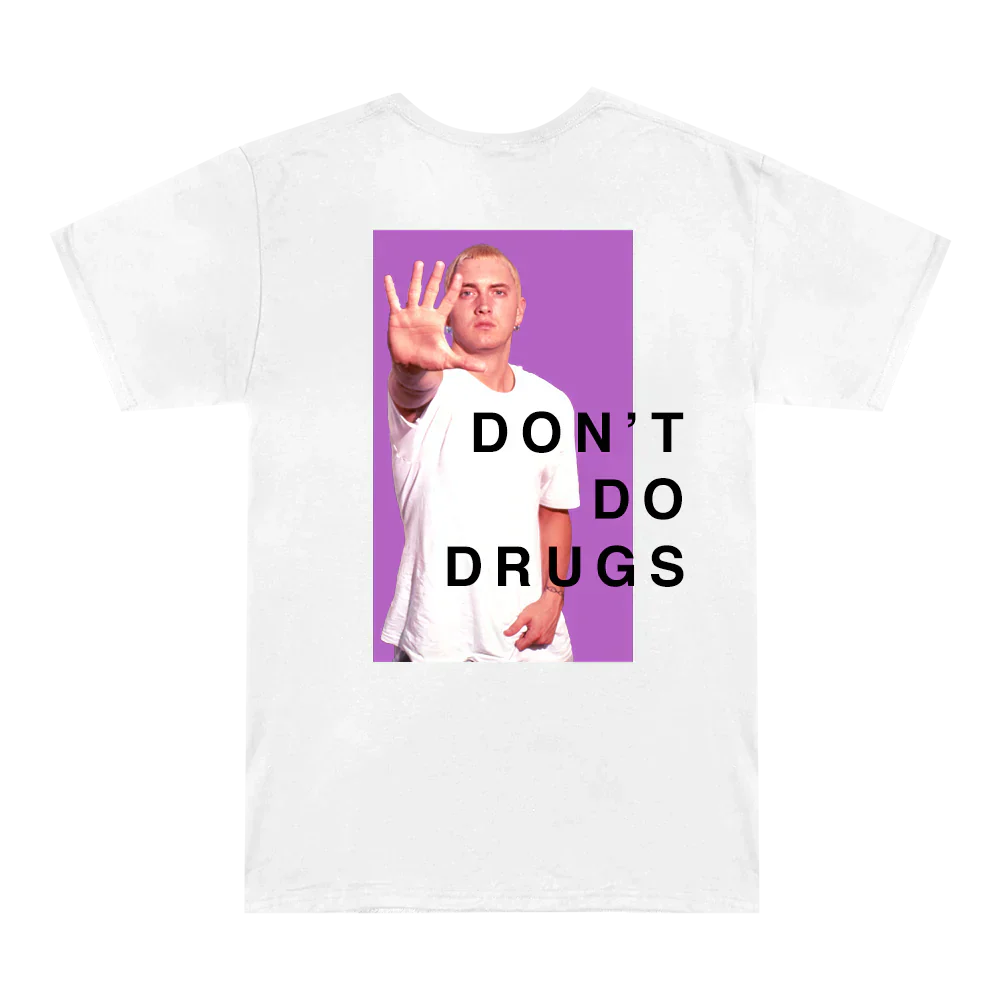 Eminem PSA T-Shirt Don’t Do Drugs Eminem Official Limited Merch
