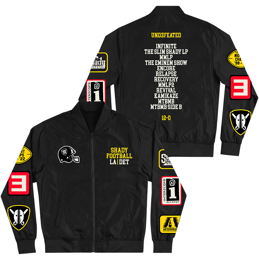 Shady Football Lightweight Bomber Jacket Eminem Official Limited Merch