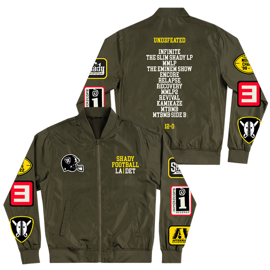 Shady Football Lightweight Bomber Jacket Eminem Official Limited Merch