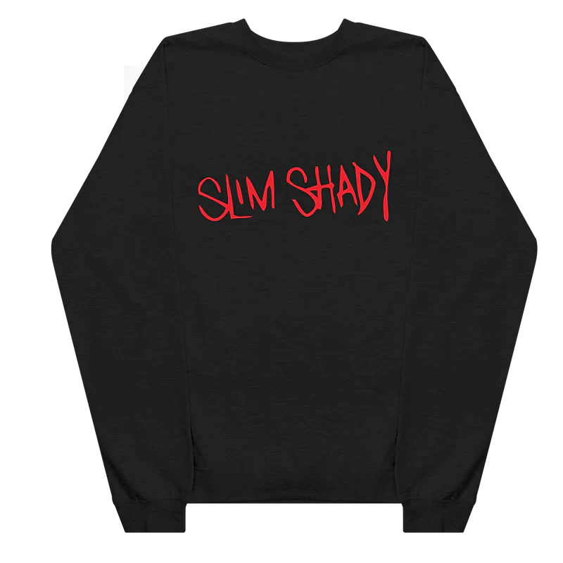 Slim Shady Crewneck (Black) Eminem Official Limited Merch