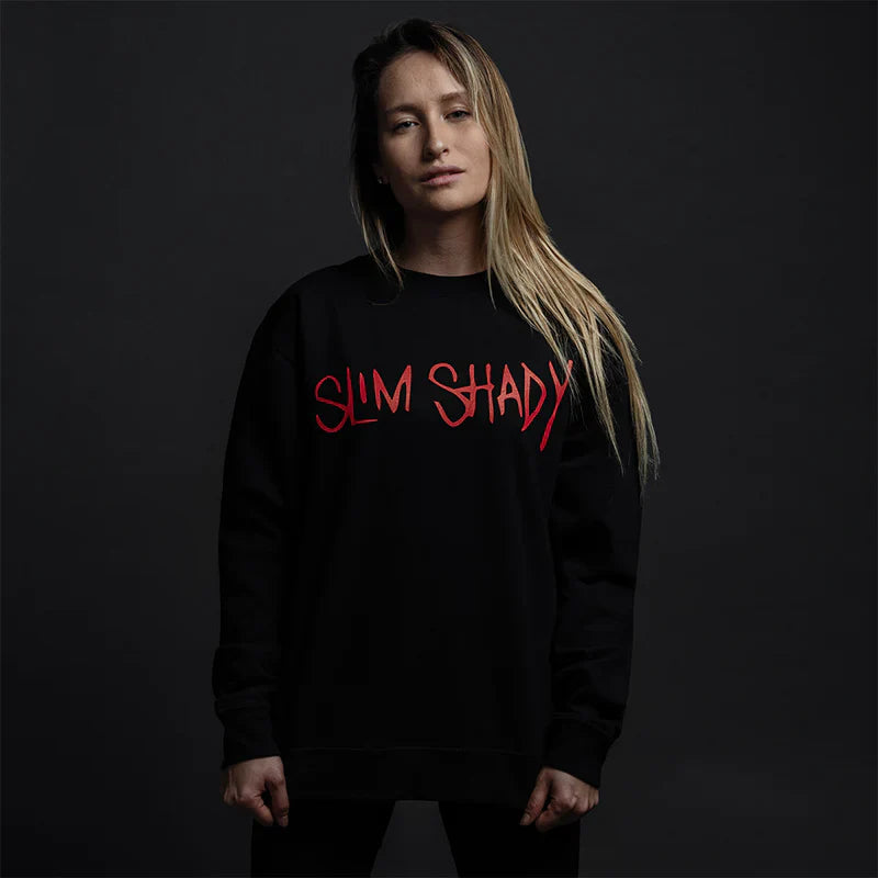 Slim Shady Crewneck (Black) Eminem Official Limited Merch