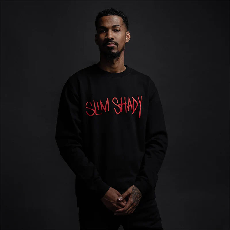 Slim Shady Crewneck (Black) Eminem Official Limited Merch