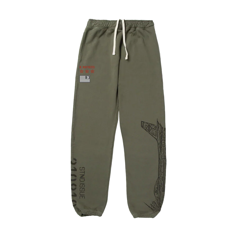 Kamikaze X Standard Issue Sweatpants (Burnt Olive) Eminem Official Limited Merch
