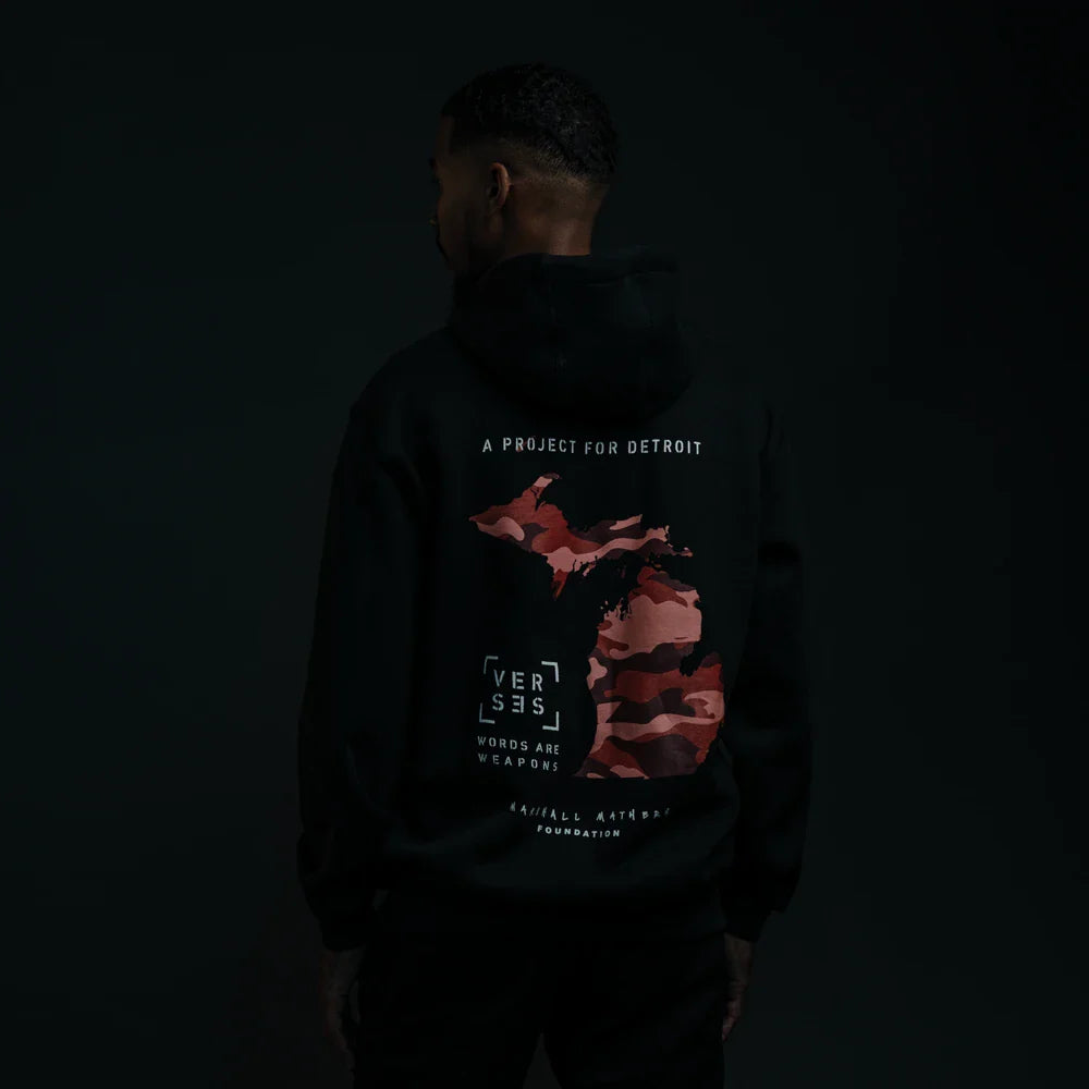 Marshall Mathers Foundation X Detroit Vs Everybody Zip Up Hoodie Eminem Official Limited Merch