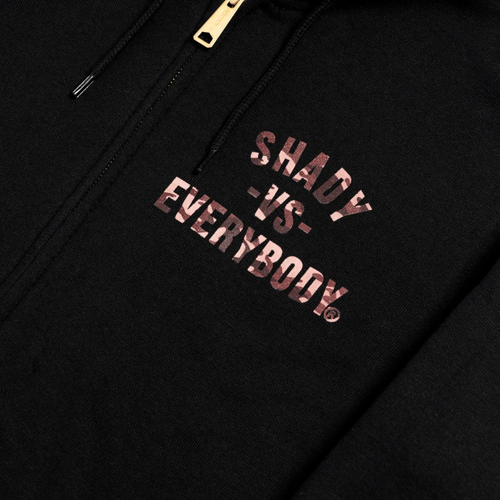 Marshall Mathers Foundation X Detroit Vs Everybody Zip Up Hoodie Eminem Official Limited Merch