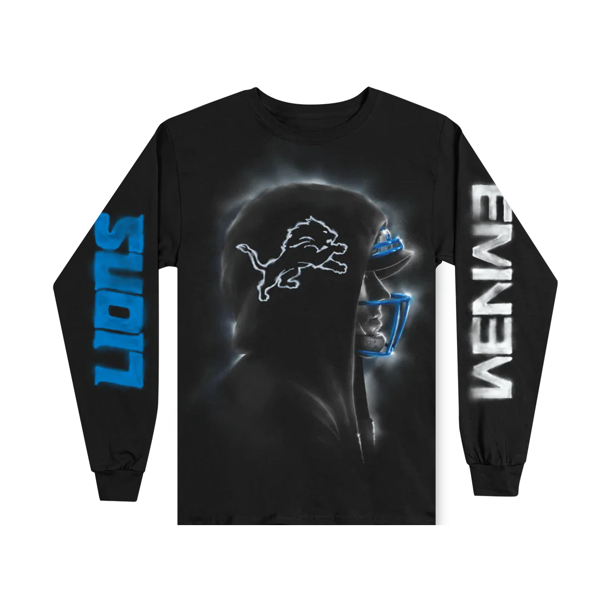 Eminem x Detroit Lions Silhouette Longsleeve Eminem Official Limited Merch