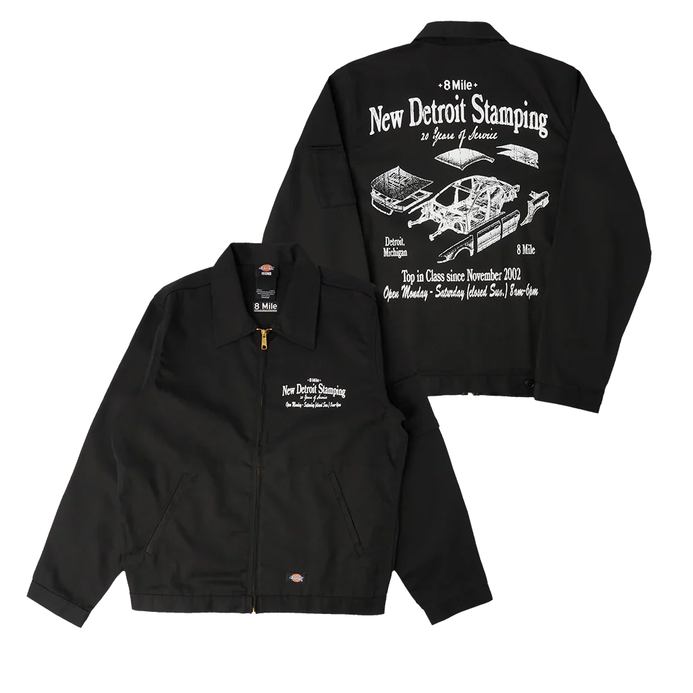 8 Mile New Detroit Stamping Dickies Jacket Eminem Official Limited Merch