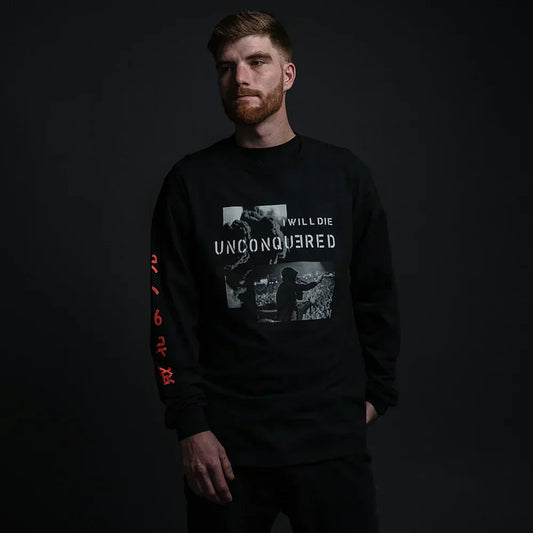 Eminem 'Unconquered' Black Long Sleeve Shirt Eminem Official Limited Merch