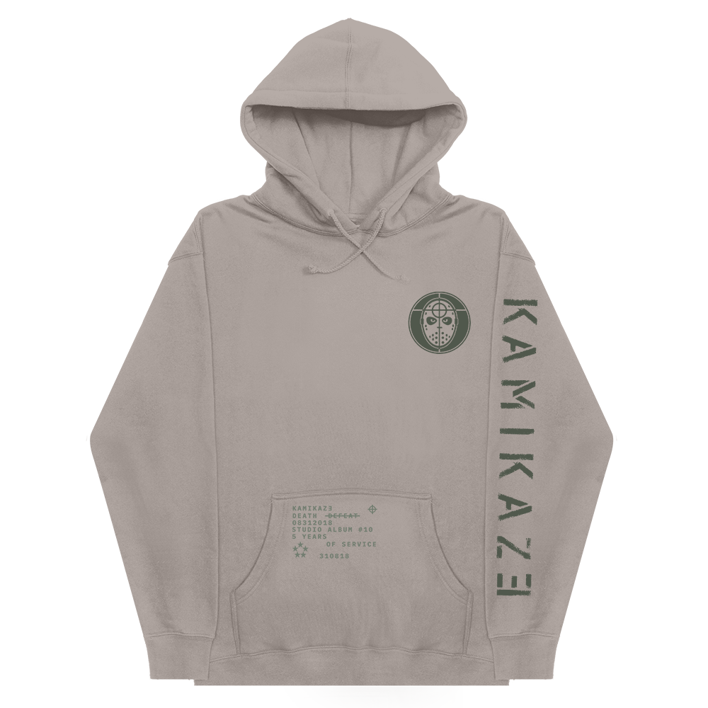Kamikaze Mask Hoodie (Grey) Eminem Official Limited Merch