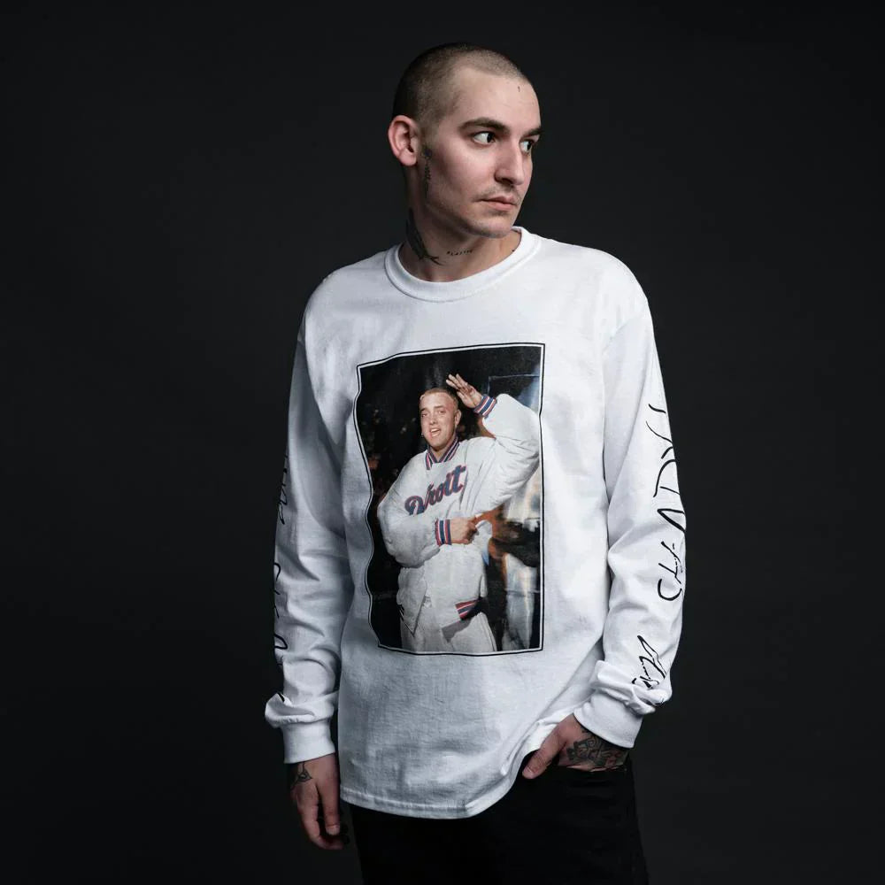 I'm Shady White Long Sleeve Shirt - Vintage 1999