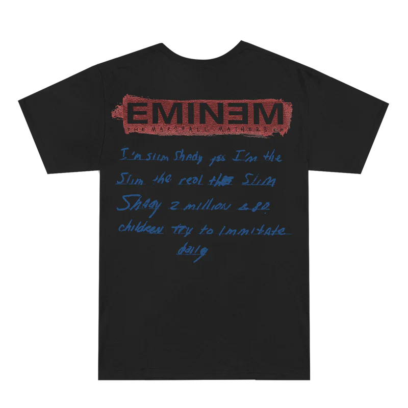 MMLP25 Window T-Shirt (Black) Eminem Official Limited Merch