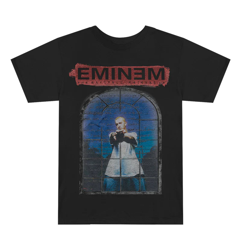 MMLP25 Window T-Shirt (Black) Eminem Official Limited Merch